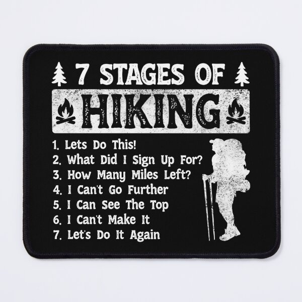 Item preview, 7 Stages of Hiking Funny Hikers designed and sold by LounisArt.