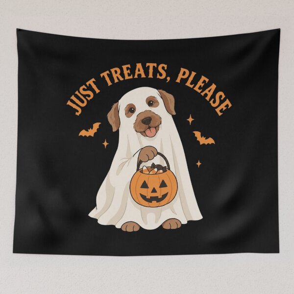 Item preview, Just Treats Please Ghost Dog for Dog Lovers designed and sold by AvaLawley.