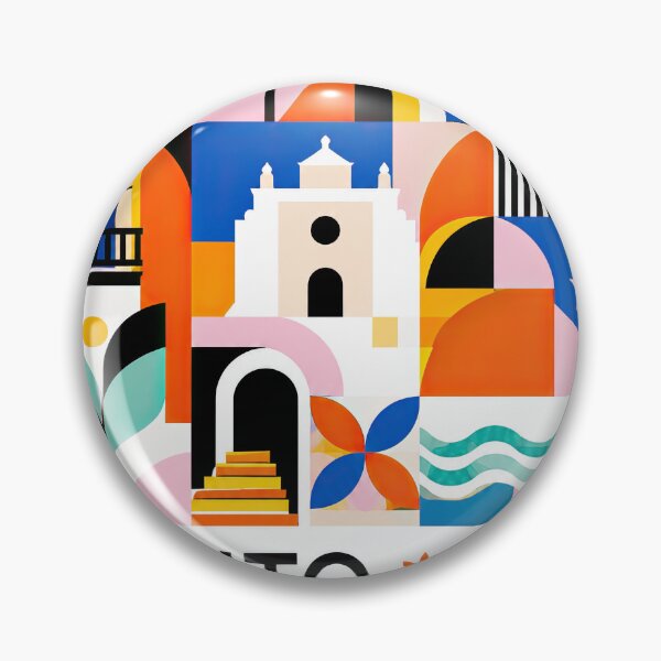 Item preview, Colorful geometric travel poster celebrating Santo Domingo, Domi designed and sold by ckybe.