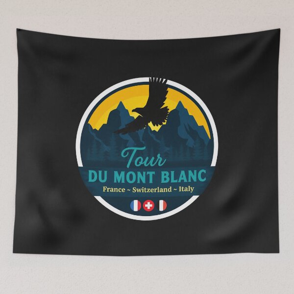 Item preview, Tour Du Mont Blanc Alpine Adventure Emblem designed and sold by Nanelms.