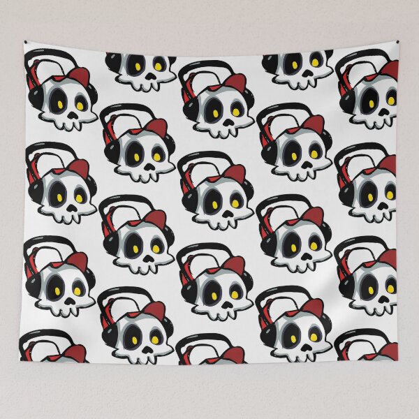 Item preview, Skull With Headphones designed and sold by teeteeworldc.
