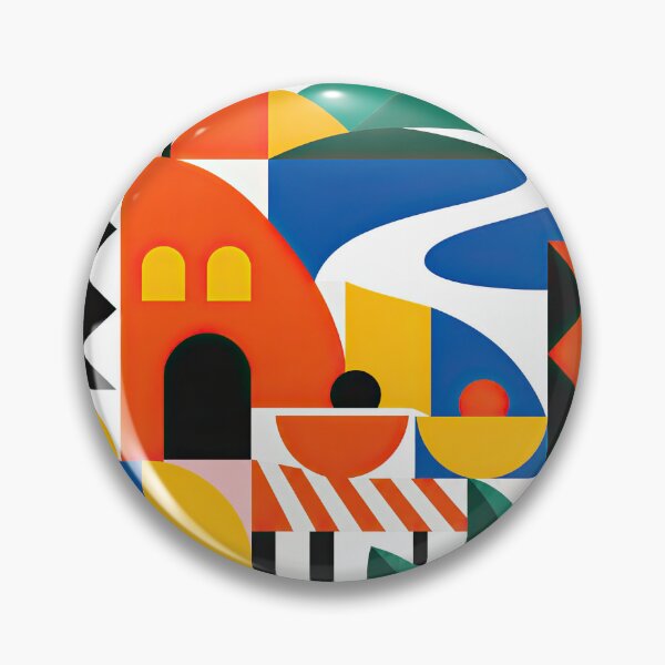 Item preview, Colorful geometric travel poster for Bunia, Democratic Republic designed and sold by ckybe.