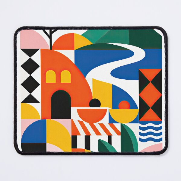Item preview, Colorful geometric travel poster for Bunia, Democratic Republic designed and sold by ckybe.