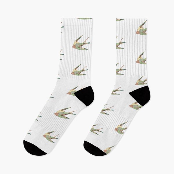 Item preview, Green & Beige Swift Bird - Minimalist Bird in Flight Art designed and sold by iampaulmorris.