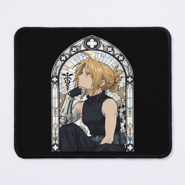 Item preview, Edward Elric Stained Glass Portrait designed and sold by AvaLawley.