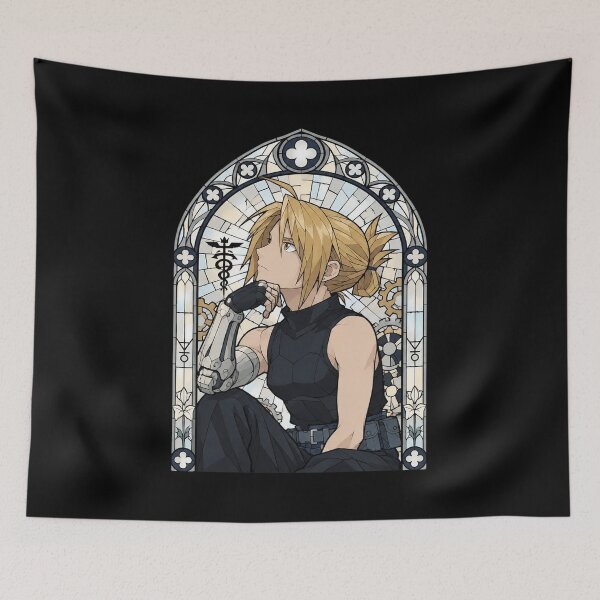 Item preview, Edward Elric Stained Glass Portrait designed and sold by AvaLawley.