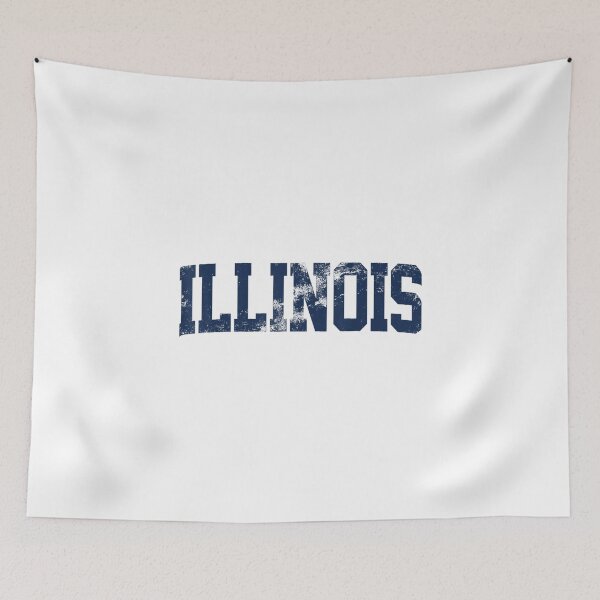 Item preview, Retro Illinois Tee Vintage Illinois Orange Blue Throwback IL designed and sold by DienesAngele.