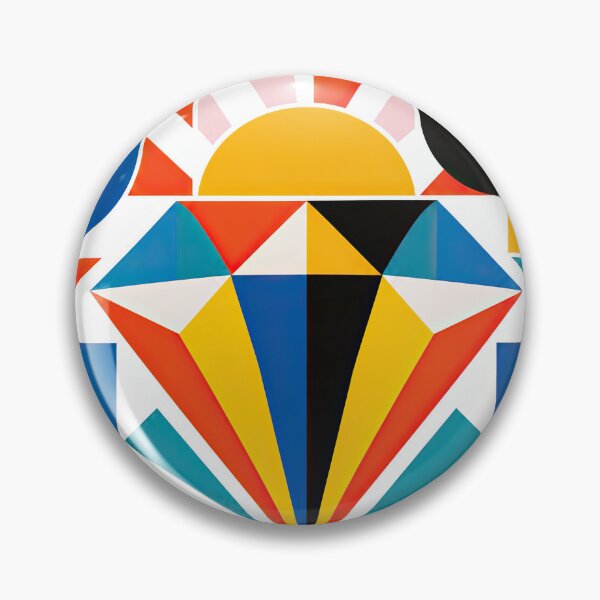 Item preview, Bold geometric poster featuring colorful abstract shapes and designed and sold by ckybe.