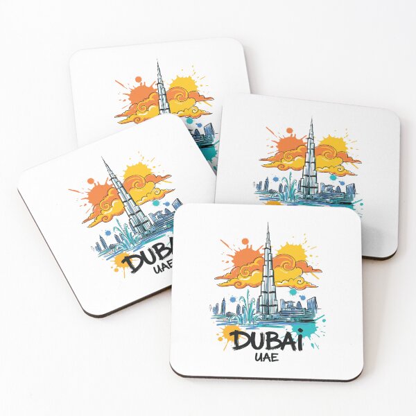 Item preview, Burj Khalifa Dubai UAE Skyline Art Print designed and sold by Merch by Das Design Studio.