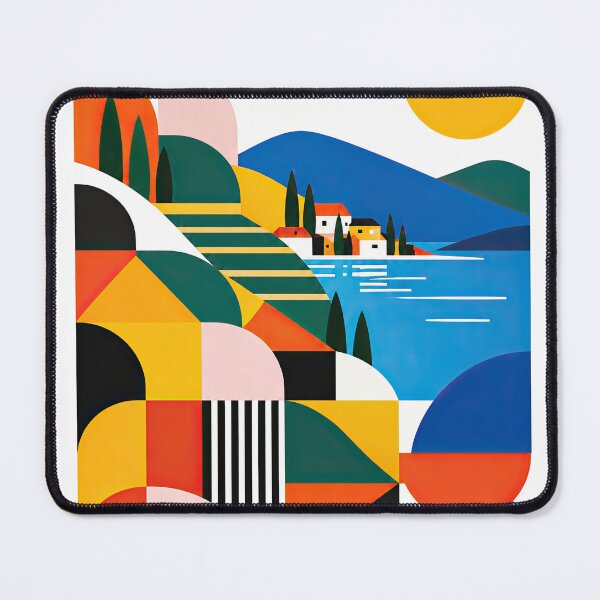 Item preview, Colorful geometric travel poster illustrating Bukavu, Democratic designed and sold by ckybe.