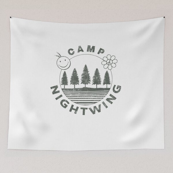 Item preview, Dark Distressed Pine Forest Camp Badge designed and sold by AlfonzoHuel.