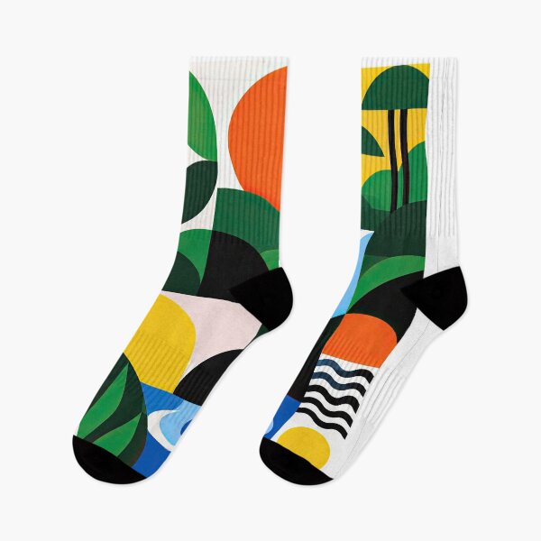 Item preview, Colorful geometric poster depicting Kisangani with tropical foli designed and sold by ckybe.