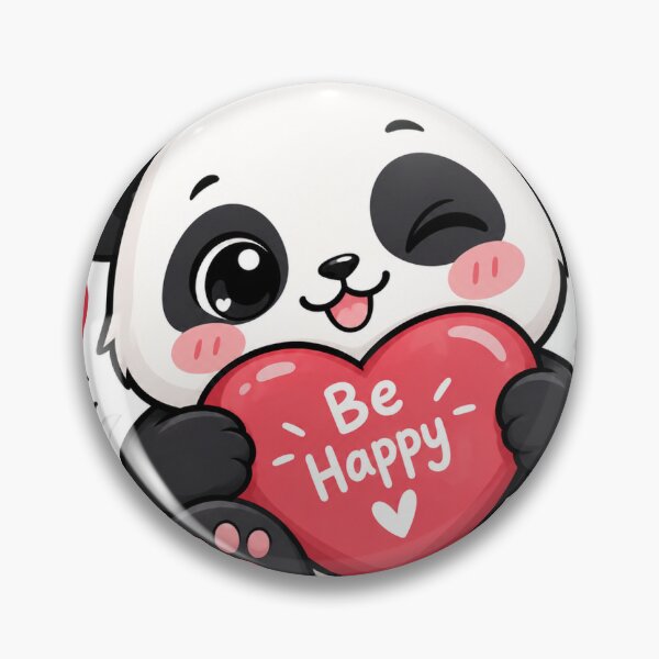 Item preview, Cute Be Happy Panda Heart Sticker designed and sold by Prashant3105.