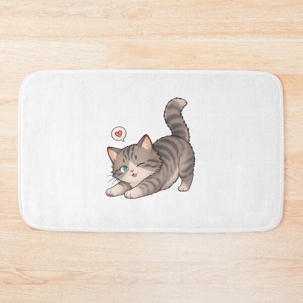Item preview, Cute Tabby Cat With Heart - Adorable Pet Design designed and sold by SoyLamderma.