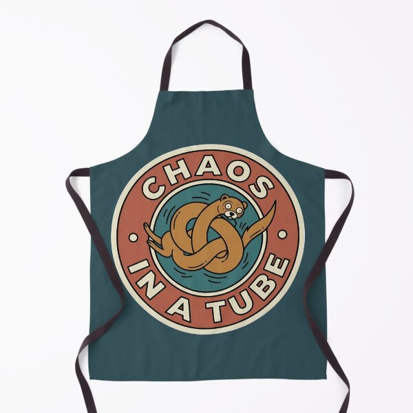 Item preview, Chaos In A Tube Funny Ferret Retro Badge designed and sold by DripCultureLab.