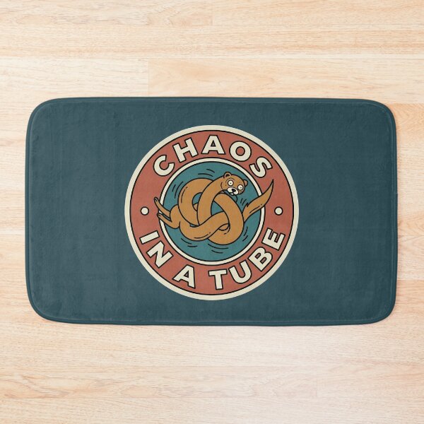 Item preview, Chaos In A Tube Funny Ferret Retro Badge designed and sold by DripCultureLab.