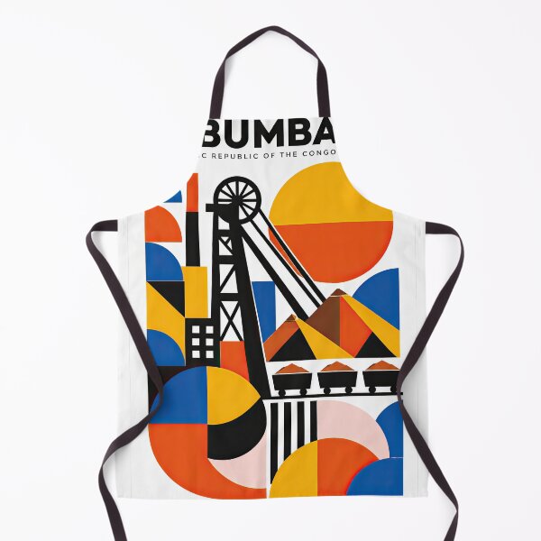 Item preview, Geometric poster depicting Lubumbashi, Democratic Republic of th designed and sold by ckybe.