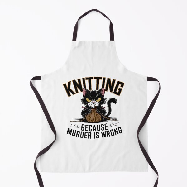 Item preview, Knitting Because Murder Is Wrong designed and sold by mismesss.