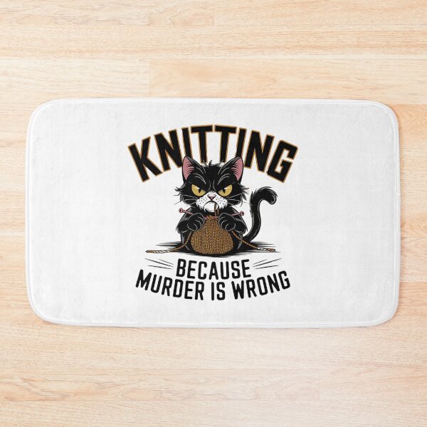 Item preview, Knitting Because Murder Is Wrong designed and sold by mismesss.