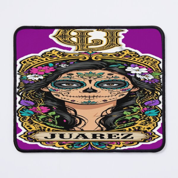Item preview, Juarez Day of the Dead Catrina Neon Portrait designed and sold by FABIOLA1970.
