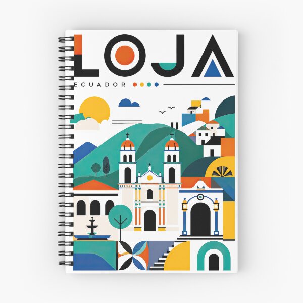 Item preview, Colorful Loja Ecuador travel illustration featuring the city designed and sold by ckybe.