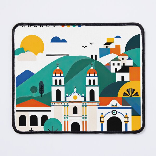 Item preview, Colorful Loja Ecuador travel illustration featuring the city designed and sold by ckybe.