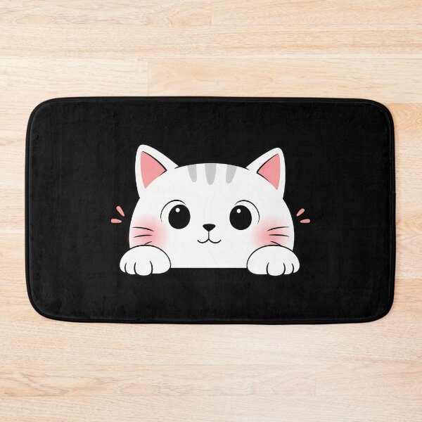 Item preview, Cute White Cat Face Kawaii Illustration designed and sold by SoyLamderma.