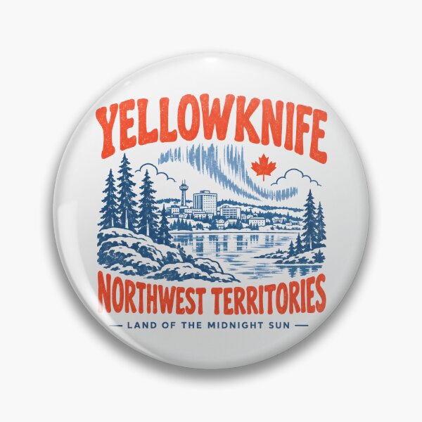 Item preview, Yellowknife Retro City designed and sold by HowToCanadian.