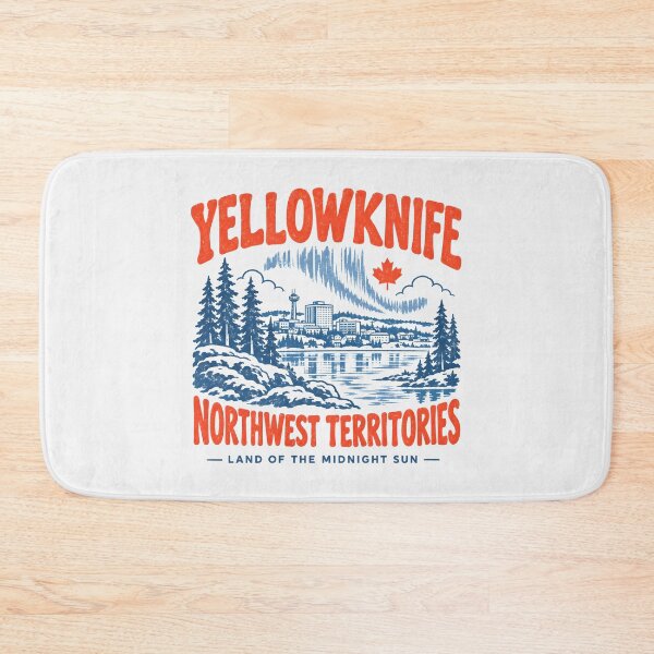 Item preview, Yellowknife Retro City designed and sold by HowToCanadian.