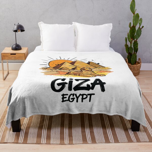 Item preview, Pyramids of Giza Egypt Ancient Art Print designed and sold by Merch by Das Design Studio.