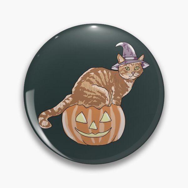 Item preview, Cat Whimsical Witch on Pumpkin Halloween Illustration designed and sold by LeshanArt.