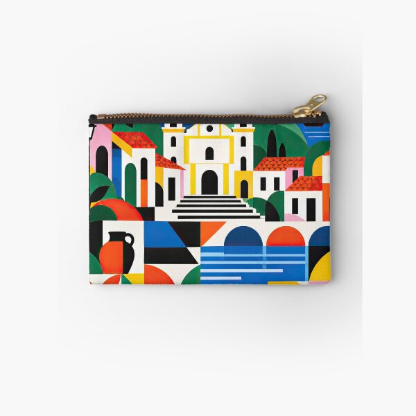 Item preview, Colorful geometric poster illustrating Suchitoto, El Salvador, w designed and sold by ckybe.