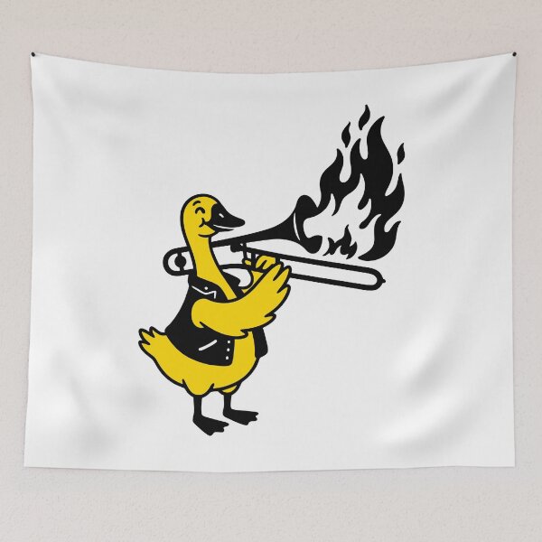 Item preview, Goose with a trombone designed and sold by Surprised Hen.