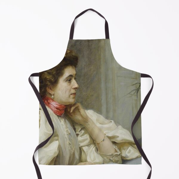 Item preview, Portrait of a Lady with a Red Scarf designed and sold by SharonTheFirst.