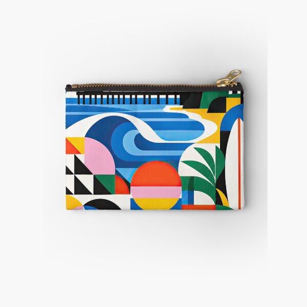 Item preview, Colorful retro travel poster depicting a tropical coastal designed and sold by ckybe.