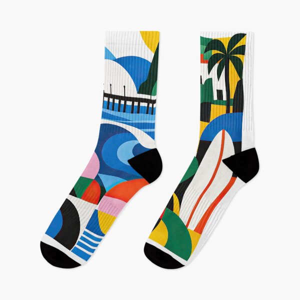 Item preview, Colorful retro travel poster depicting a tropical coastal designed and sold by ckybe.