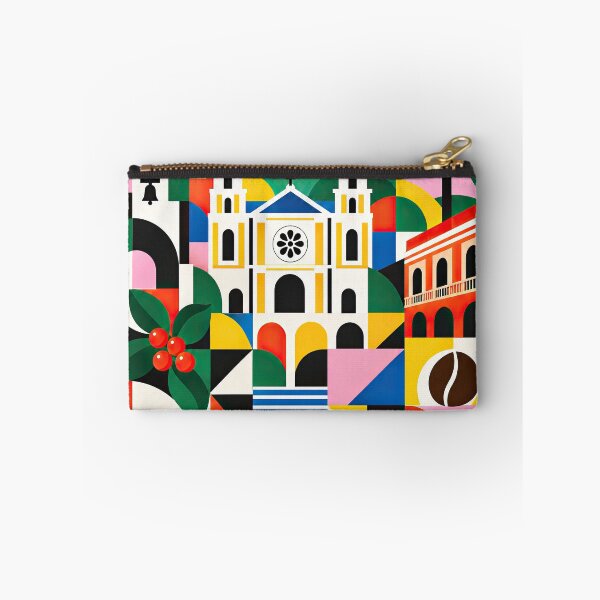 Item preview, Colorful geometric travel poster featuring Santa Ana, El designed and sold by ckybe.