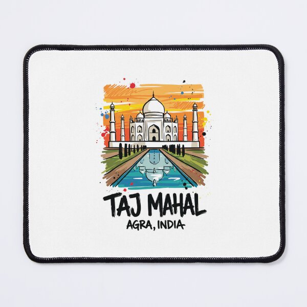 Item preview, Taj Mahal Agra India Travel Art Print designed and sold by Merch by Das Design Studio.