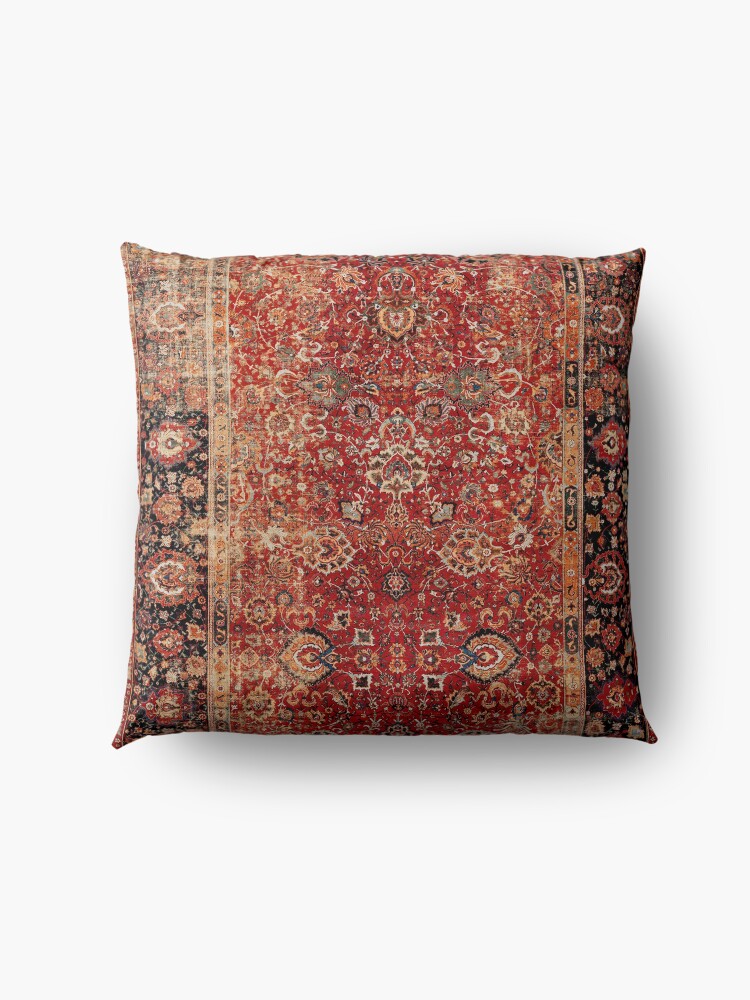 Alternate view of 17th Century Afghanistan Rug Print Floor Pillow