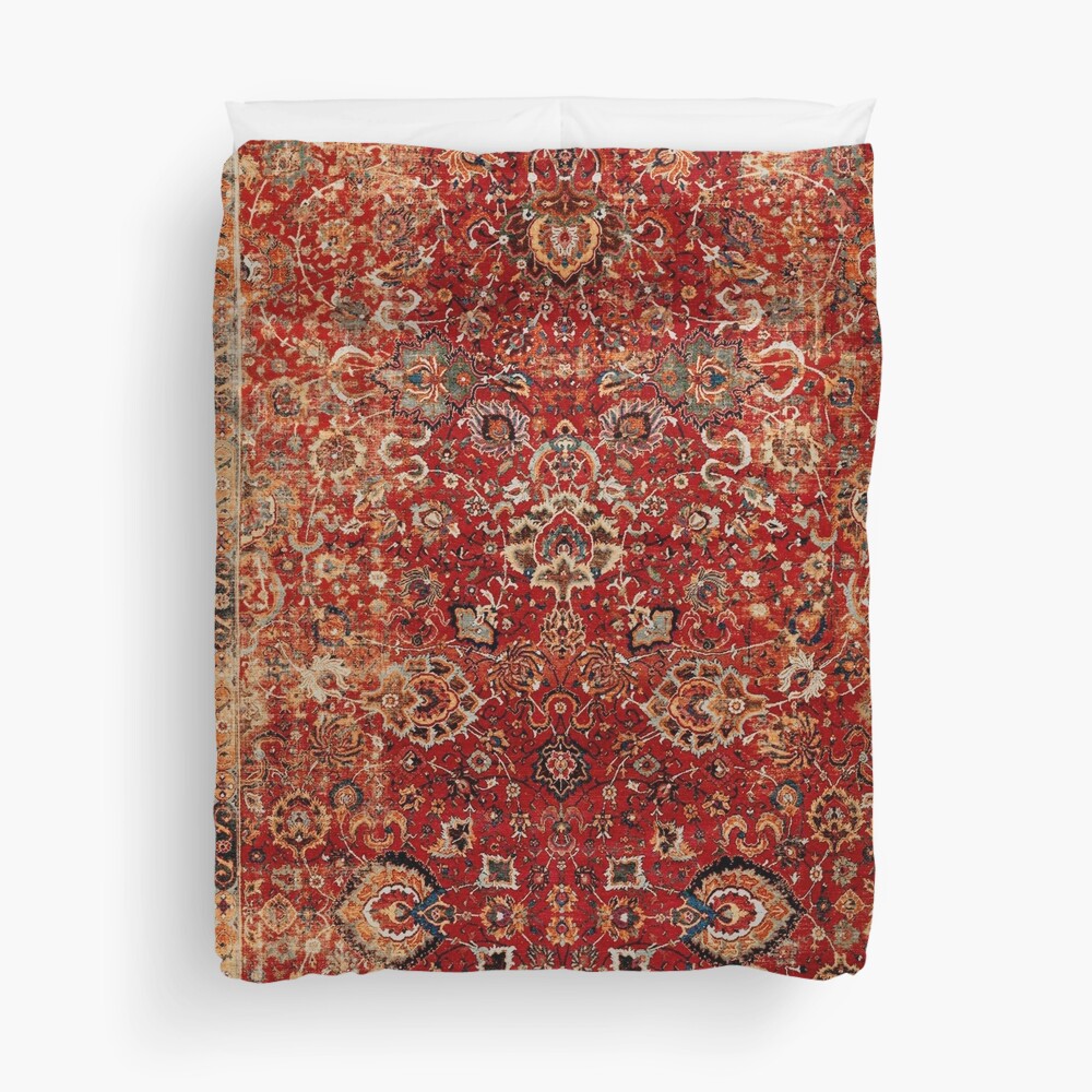 "17th Century Afghanistan Rug Print" Duvet Cover for Sale by bragova