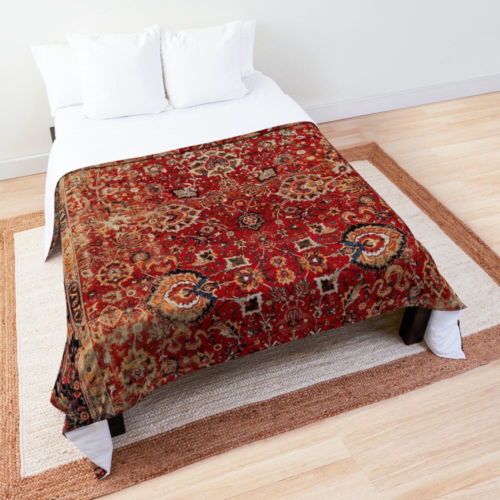 "17th Century Afghanistan Rug Print" Comforter for Sale by bragova