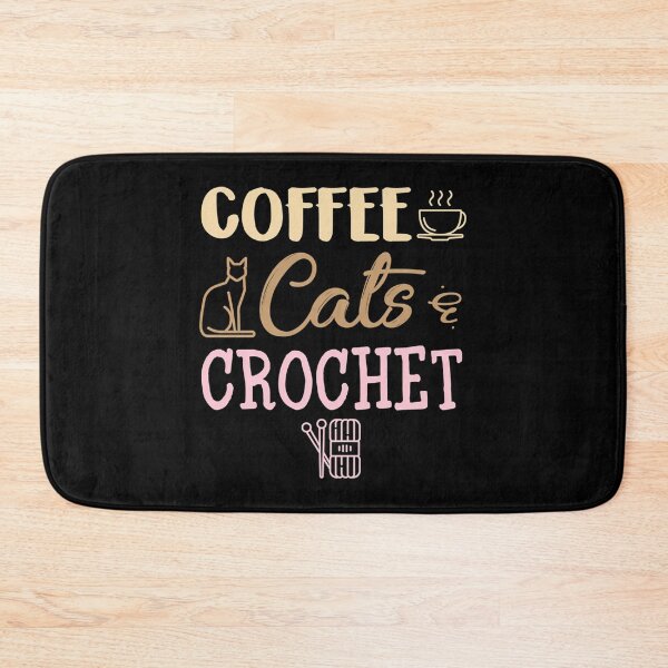 Item preview, Coffee Cats And Crochet Cute Crocheting Design For Cat Lovers designed and sold by mismesss.