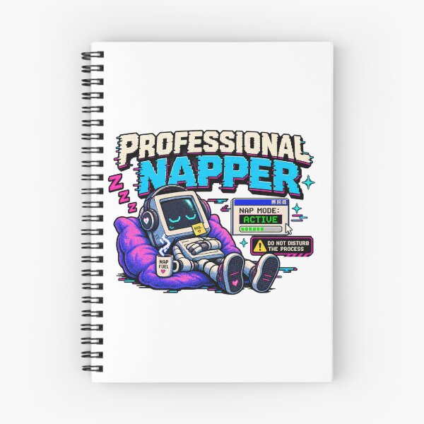 Item preview, Professional Napper – Retro Pixel Sleep Humor designed and sold by Mad Factory Designs.