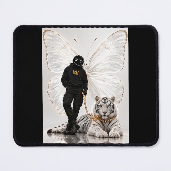 Item preview, BuBu La Street by PLUSHIWORLDtm- Surreal Tiger Butterfly Warrior – Dark Fantasy Art designed and sold by PLUSHIWORLDtm.