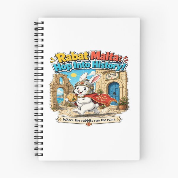 Item preview, Rabat Malta: Hop Into History - Cute Rabbit & Ruins Travel T-Shirt designed and sold by Sushikidsntoddlers.
