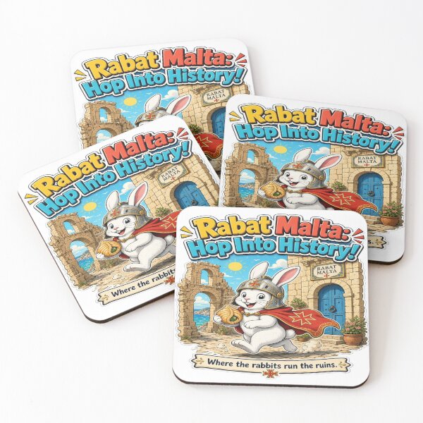 Item preview, Rabat Malta: Hop Into History - Cute Rabbit & Ruins Travel T-Shirt designed and sold by Sushikidsntoddlers.