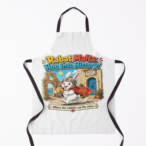 Aperçu de l'œuvre Rabat Malta: Hop Into History - Cute Rabbit & Ruins Travel T-Shirt créée et vendue par Sushikidsntoddlers.