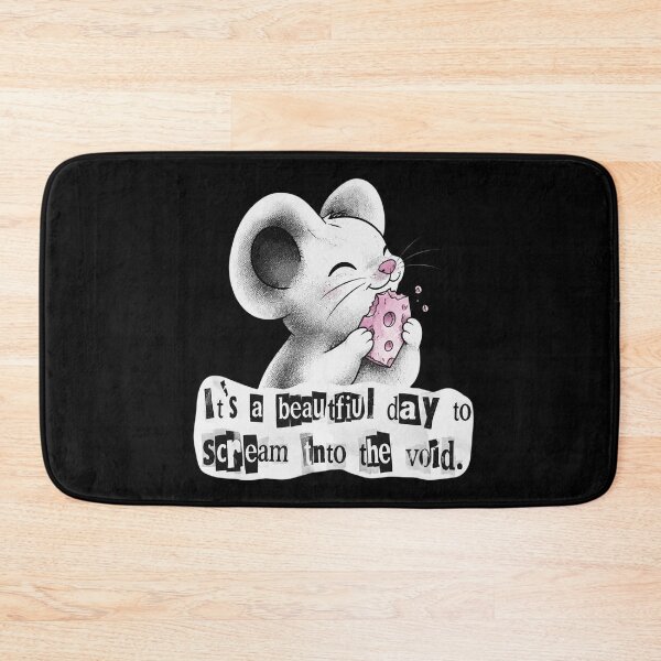 Item preview, Scream Into the Void Mouse Cutout Typography for Horror Fans designed and sold by cdenning1988.