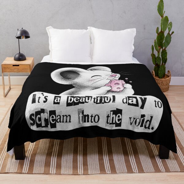 Item preview, Scream Into the Void Mouse Cutout Typography for Horror Fans designed and sold by cdenning1988.