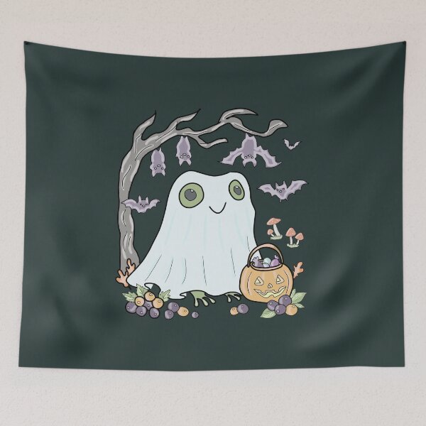 Item preview, Frog Ghost Halloween | Cute Spooky Cottagecore & Goblincore Trick or Treat designed and sold by LeshanArt.